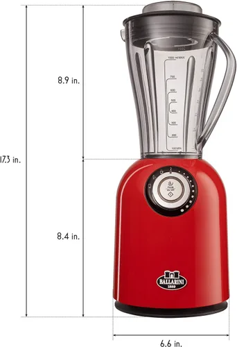 Vista 5 de Ballarini Tesoro - Batidora de encimera - Rojo cereza, fabricada en Italia