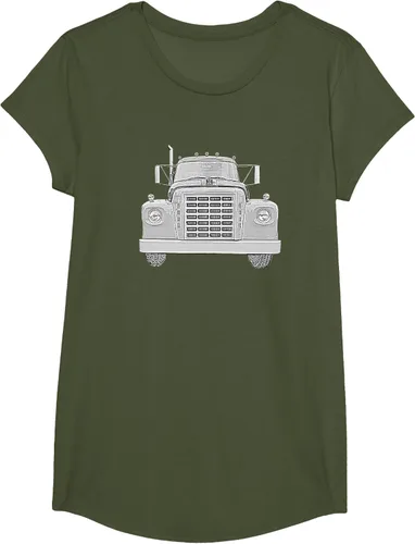 Vista 92 de Camiseta clásica de camión pesado International Harvester IH Loadstar, Negro, S