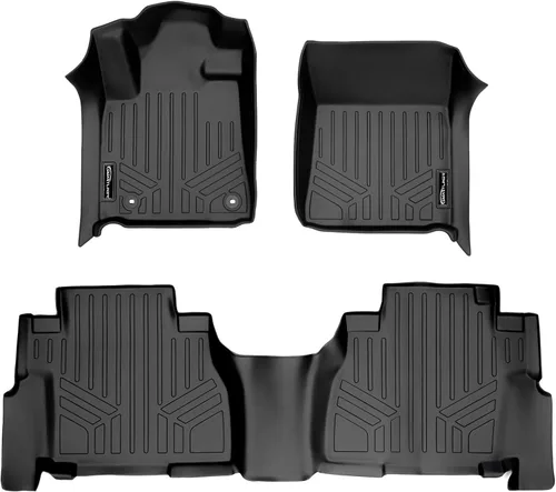 Vista 9 de MAXLINER Alfombrillas de suelo de ajuste personalizado de tercera fila, color negro, compatibles con Toyota Sequoia 2008-2022