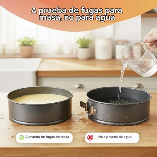 Vista 7 de RFAQK Juego de moldes para mini pasteles de 4 pulgadas para hornear - 4 moldes pequeños antiadherentes para tartas de queso, pizzas, quiches y más.