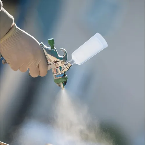 Vista 8 de Luxshiny Dispensador de olla de repuesto para aerógrafo, contenedor transparente, jarra para uñas, botella de aerógrafo para uñas, botellas