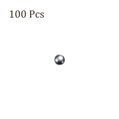 Vista 5 de 100 bolas de precisión de acero cromado de 0.039 pulgadas para rodamientos, sólidas