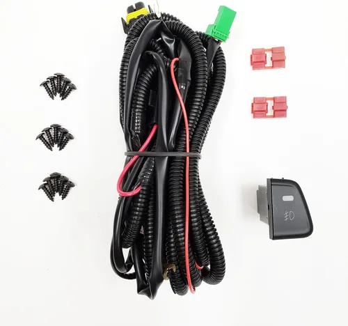 Vista 6 de LEDIN Luces antiniebla compatibles con Hyundai Elantra 2014-2016 (lente transparente estilo OE con interruptor, cable, soportes)