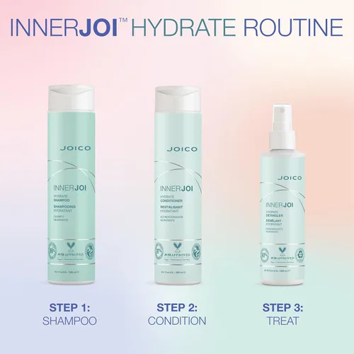 Vista 6 de Joico InnerJoi Hydrate Shampoo For Dry Hair & Scalp Sulfate & Paraben Free Naturally-Derived Vegan Formula