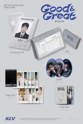 Vista 6 de SHINee KEY Good & Great 2nd Mini Album Contents+Tracking Sealed Full SET PHOTO BOOK Version+PAPER 2 Version+SMini Version+QR Version