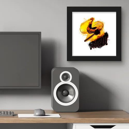 Vista 5 de Trends International Gallery Pops Marvel Comics Daredevil - Póster de pared con texto de habla del diablo, 12.00 x 12.00 pulgadas, versión de marco