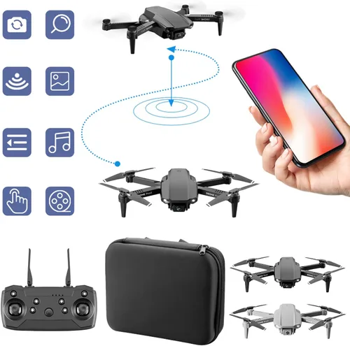 Vista 5 de Negro E99 Pro Mini Drone Wifi Fpv Quadcopter 720 P solo frontal montado cámara Wifi Fpv helicóptero plegable Quadcopter