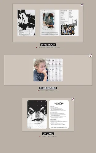 Vista 8 de BTS V Layover 1st Solo Album Out box+Contents+Photobook+Lyric book+Photocard+etc+Tracking Sealed BANGTAN Full SET