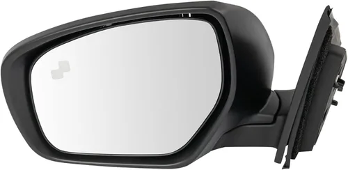 Vista 72 de TRQ Espejo plegable con calefacción eléctrica del lado del conductor con indicador de punto ciego pintura a juego negro liso compatible con Kia