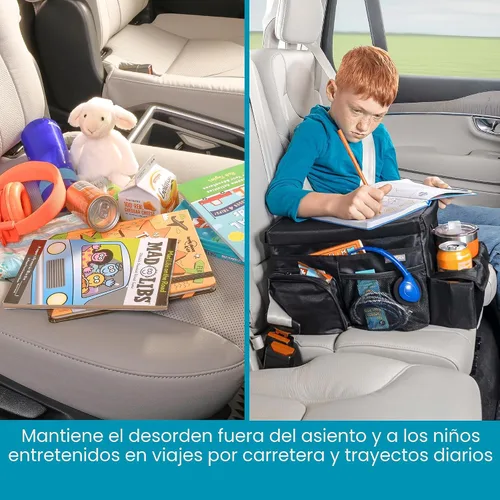 Vista 7 de High Road CarHop Organizador de Asiento Trasero para Niños y Organizador de Asiento de Pasajero para Adultos - Enfriador de Asiento de Carro
