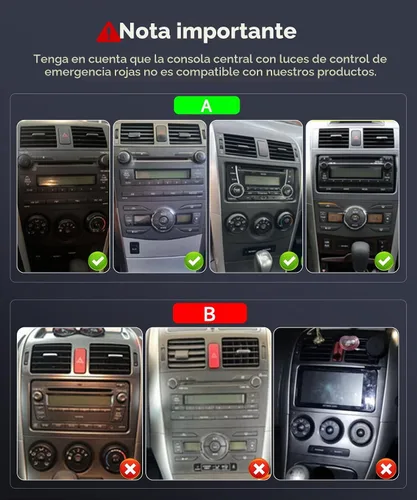Vista 2 de Estéreo del coche 5G WiFi para Toyota Corolla 2009-2013 Radio con Carplay