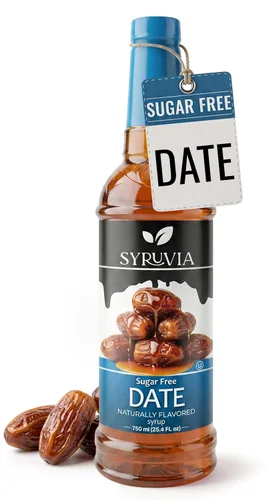 Vista 75 de Jarabe de café sin azúcar Syruvia, jarabe con sabor a caramelo para bebidas, lattes y postres – 25.4 fl oz