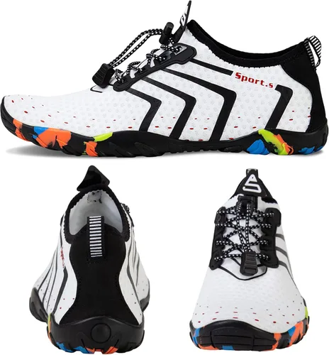 Vista 2 de WateLves - Zapatos de agua para hombres y mujeres, con sensación de estar descalzo, para natación, playa, piscina, surfear, hacer yoga o ejercicio