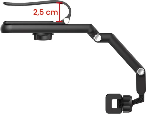 Vista 5 de Ivieicip Soporte Giratorio y Retráctil para Teléfono de Coche - Visor Solar Multifunción 1080 Soporte Universal Giratorio de 360 Grados