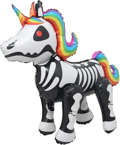 Vista 11 de Globos 4D para caminar con temática de animales de aluminio, león, panda, alpaca, ballon, selva, bosque, zoológico, suministros para fiesta