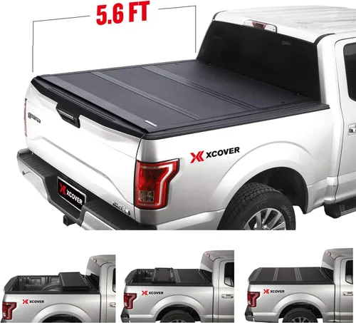 Vista 3 de Xcover - Cubierta rígida plegable para caja de camioneta de perfil bajo, compatible con camioneta F150 2015-2025 con caja de 5.6 pies