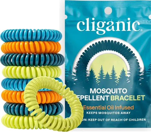 Vista 13 de Repelente Natural de mosquito pulseras 10pk 20pk 50pk, Paquete de 10, Colores Variados