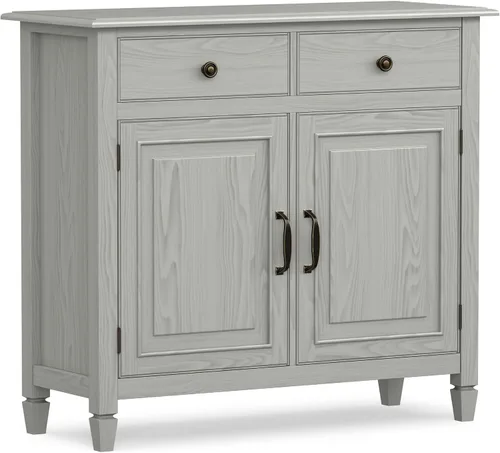 Vista 34 de SIMPLIHOME Connaught - Armario de madera maciza de 60 pulgadas de ancho, color negro