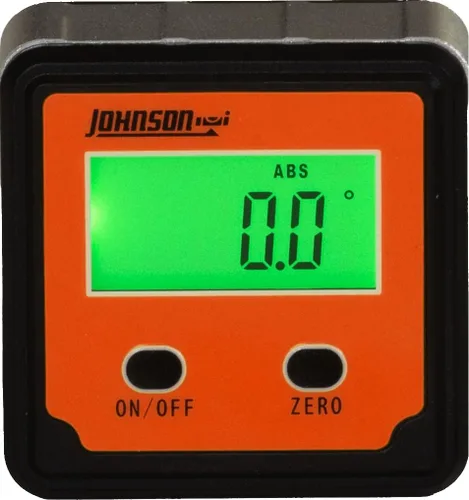 Vista 9 de Johnson Level & Tool 1886-0000 Localizador de Ángulo Magnético Digital con 2 Botones, Naranja, 1 Localizador
