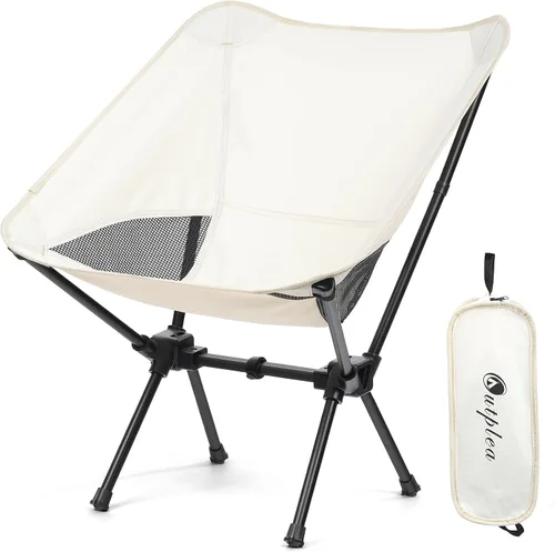 Vista 10 de Silla de camping portátil plegable, silla de senderismo ligera y compacta, silla de playa para adultos, azul