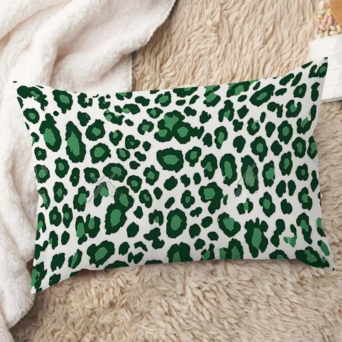 Vista 41 de ArogGeld Funda de cojín lumbar con estampado de guepardo rosa intenso, almohada con estampado de leopardo fucsia para decoración de granja, funda