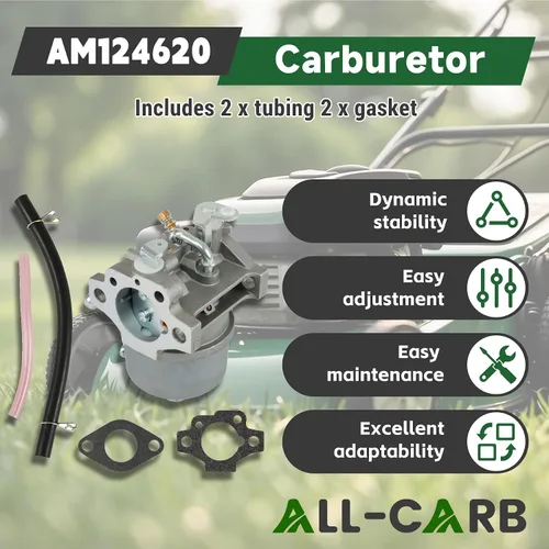 Vista 3 de Carburador 15003-2364 Repuesto 15001-2962 para Kawasaki FC150V Reemplazo para John Deere JX75 JE7514SB 14SE AM121151 AM124620