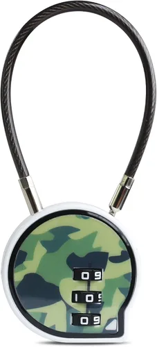 Vista 7 de Cerradura de combinación pequeña para casillero, cerradura de cable con código, combinación de candado de cable, para equipaje, maleta, casquillo
