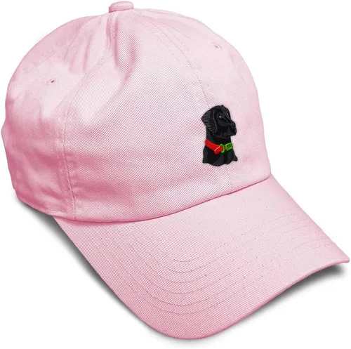 Vista 23 de Gorra de béisbol suave negra con cabeza de laboratorio bordada para perros, sarga de laboratorio negra, de algodón, con mosca de dragón, sombreros