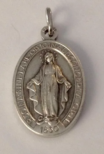 Vista 5 de MEDALLA MIRACULOSA - LA ORIGINAL - 100% HECHO EN ITALIA - MEDALLAS DE LOS SANTOS PATRÓN, Metal, No es una piedra preciosa