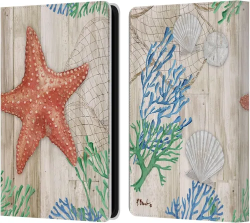 Vista 10 de Head Case Designs Funda de piel con licencia oficial de Paul Brent Agate Mermaid Coastal para Kindle Paperwhite 5 (2021)