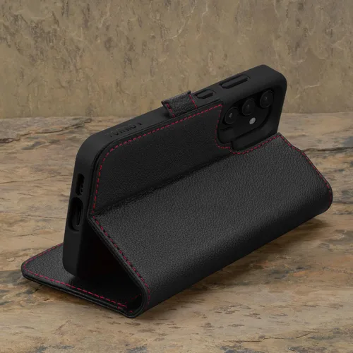 Vista 3 de TORRO Funda compatible con Samsung Galaxy S24 5G – Funda de piel premium tipo cartera con función atril y ranuras para tarjetas