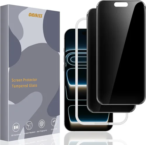 Vista 12 de GIGIKISS Paquete de 2 protectores de pantalla mate para iPhone 12 Pro Max de 6.7 pulgadas, protector de pantalla anti huellas dactilares