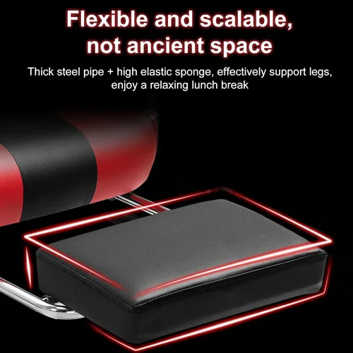 Vista 8 de Silla de juegos con altavoces Bluetooth y luces LED, silla ergonómica de masaje para computadora, altura ajustable, silla de videojuegos con asiento
