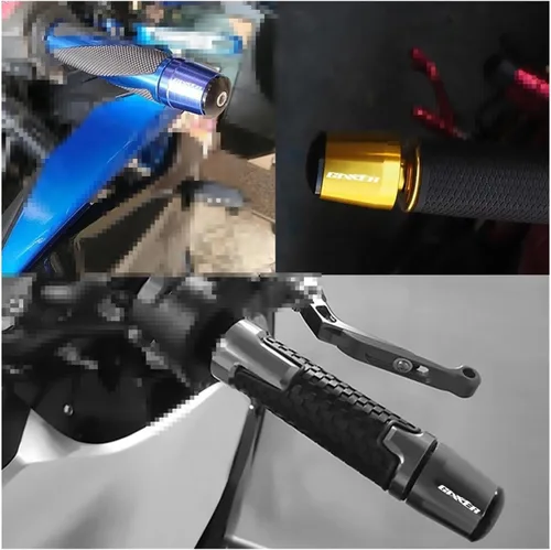 Vista 3 de Motocicleta para Suzuki GIXXER150 155SF 2021 GIXXER SF250 SF 250 7/8 pulgadas 0.866 in extremos de manillar de motocicleta CNC Aluminio Agarres Negro