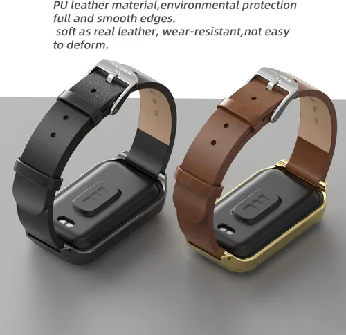 Vista 5 de Strap for Amazfit Band 7 Microfiber Leather Replacement Strap Watch Wrist Band Smart Bracelet Accessories for Amazfit 7 Fit