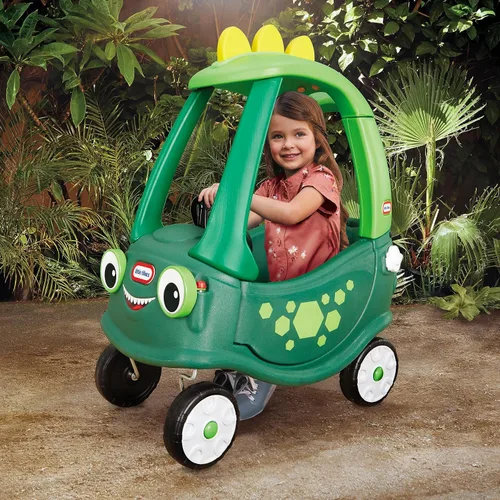 Vista 8 de Little Tikes Cozy Coupe Dinosaur - Exclusivo de Amazon, grande, verde