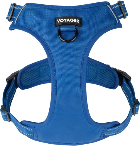 Vista 13 de Voyager Arnés para Perro con Doble Enganche de Correa, Control Sin Tirones, Ajustable, Suave pero Fuerte, Arnés para Mascotas para Perros Medianos
