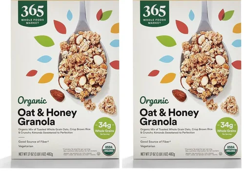 Vista 11 de 365 by Whole Foods Market, Granola orgánica de almendras y vainilla francesa, 17 onzas