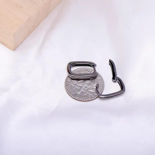 Vista 19 de Joseph Brothers Tiny Hoop Sterling Silver Huggie Earrings for Women