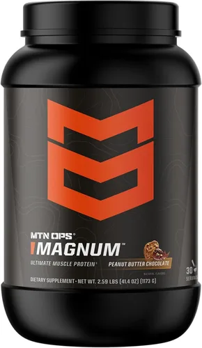 Vista 11 de MTN OPS Magnum - Proteína de chocolate en polvo, 0.81 oz de proteína aislada de suero y proteína de leche con BCAA, cero azúcar y sin gluten, 30