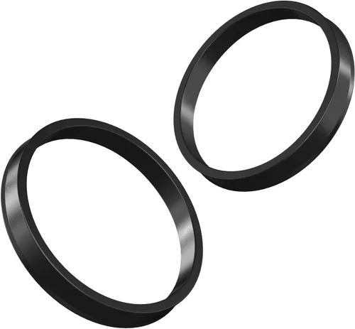 Vista 5 de Anillos espaciadores centrales de StanceMagic de 54.1 mm de DI a 67.1 mm de DE, anillos espaciadores de plástico de policarbonato negro, solo