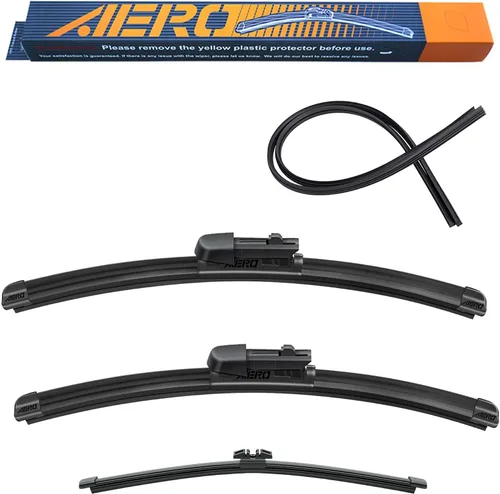 Vista 29 de AERO Avenger - Limpiaparabrisas prémium de 24 + 22 pulgadas para todas las estaciones, repuesto del fabricante original del equipo original