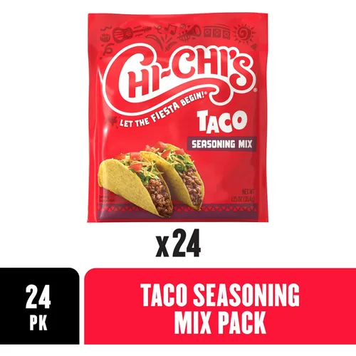 Vista 5 de CHI-CHI'S Mezcla de condimentos para tacos, 1.25 onzas (paquete de 24)