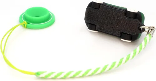 Vista 2 de 3D OM Percha para camisetas de golf, mini silicona con anillo guía, elegante y adorable (verde)