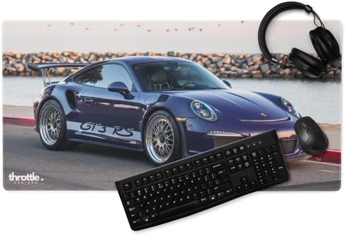 Vista 3 de Supercar 911 GT3 RS - Alfombrilla de mouse para juegos #001 - Grande 18 x 16 pulgadas, antideslizante, lavable, deslizamiento suave