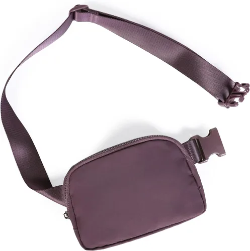 Vista 16 de ODODOS Minicangurera unisex con correa ajustable; pequeña bolsa de la cintura para entrenamiento, correr, viajes y senderismo, DESERT SAGE