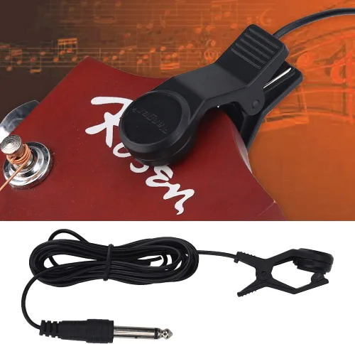 Vista 4 de Pastilla universal portátil, micrófono de recogida vocal con clip para instrumentos