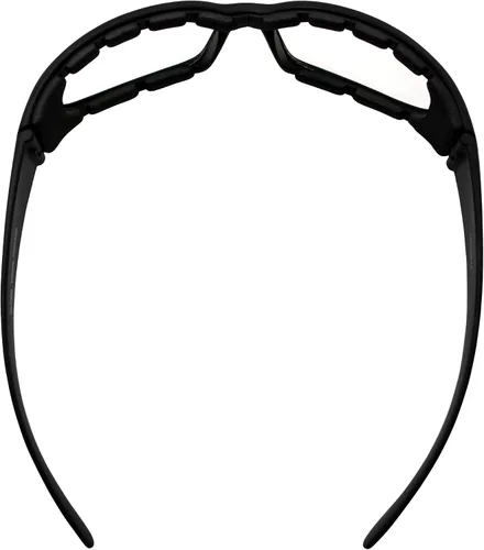 Vista 4 de Global Vision Chicago - Gafas de sol acolchadas para motocicleta, paquete de 2 unidades, montura negra, lentes transparentes y ahumadas, Negro