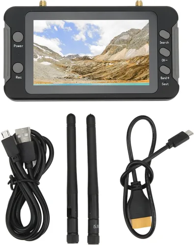 Vista 8 de Monitor FPV, resolución IPS de 4.3 pulgadas 800 x 480, función DVR de 5.8 GHz 40 canales, pantalla de visualización RC Drone con búsqueda