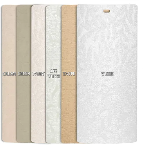 Vista 5 de DALIX Rainforest Cream - Láminas verticales con textura ciega (46.5 unidades, 5 unidades)